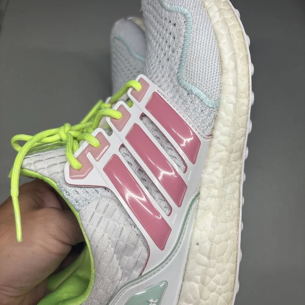 Adidas Ultra Boost 1.0 Cloud 8.5 White Bliss Pink Lucid Lemon Running Sneakers